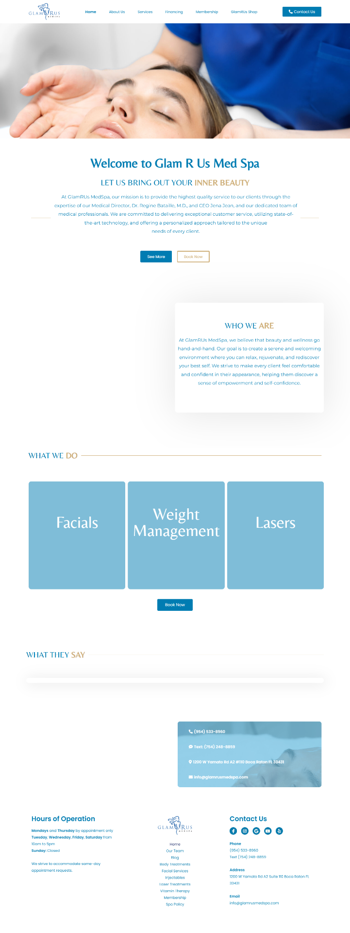 Glam R Us MedSpa — Medical Spa GoHighLevel project